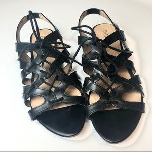 4/$25❗️MIA Eloisa Boho Vegan Leather Laced Sandal